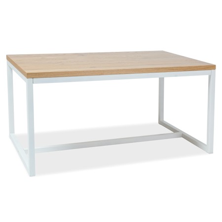 Konferenční stolek LORAS - dub/bílá SIGNAL