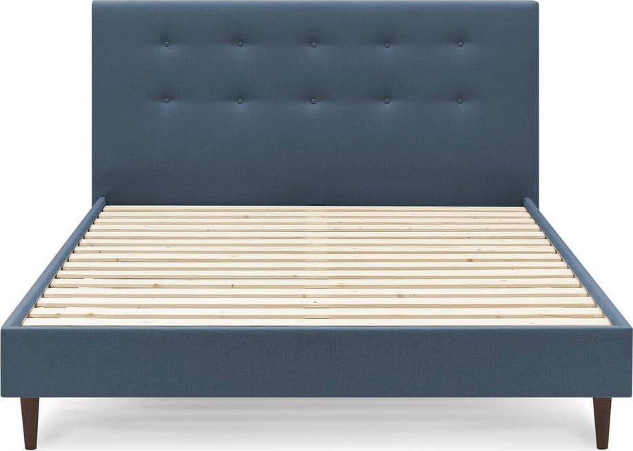 Modrá dvoulůžková postel Bobochic Paris Rory Dark