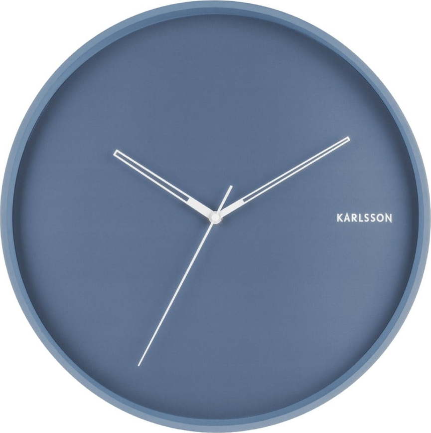 Modré nástěnné hodiny Karlsson Hue