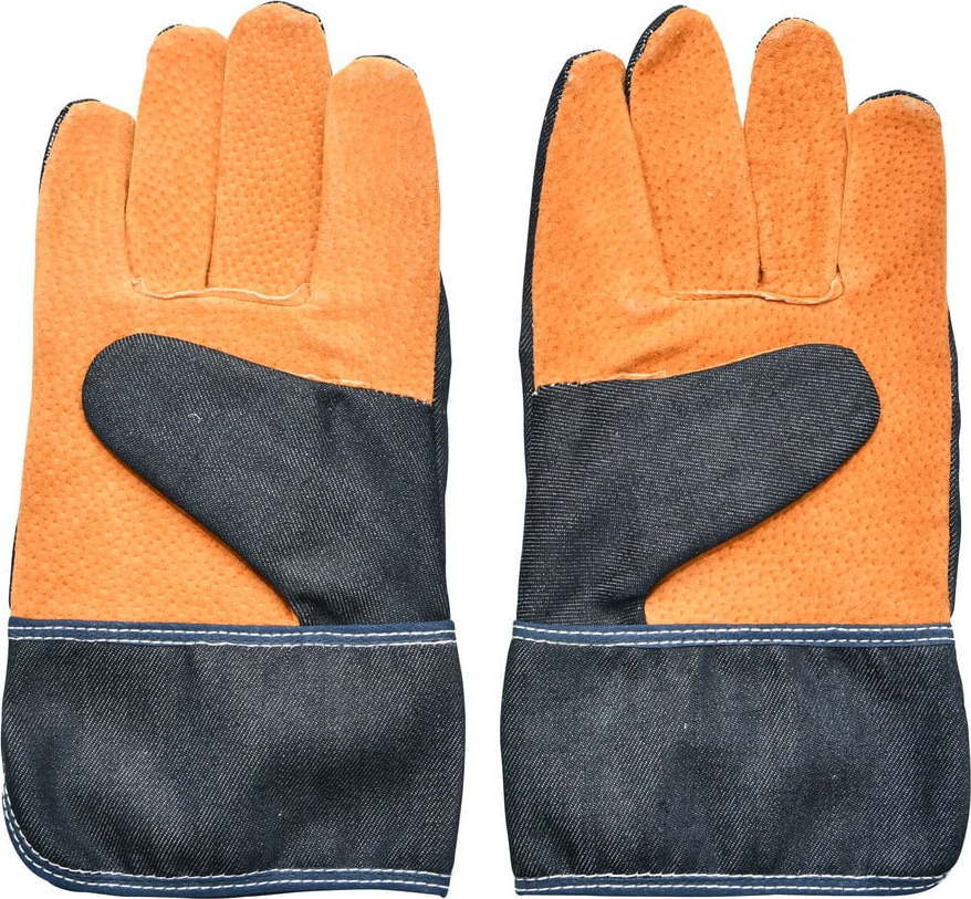 Modro-oranžové zahradnické rukavice Esschert Design Denim Esschert Design
