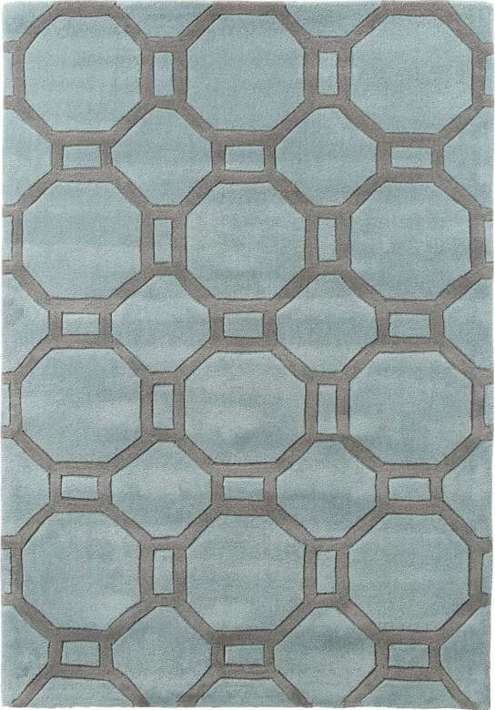 Modro-šedý koberec Think Rugs Tile