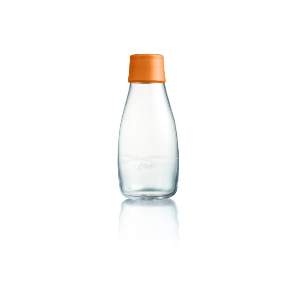 Oranžová skleněná lahev ReTap s doživotní zárukou