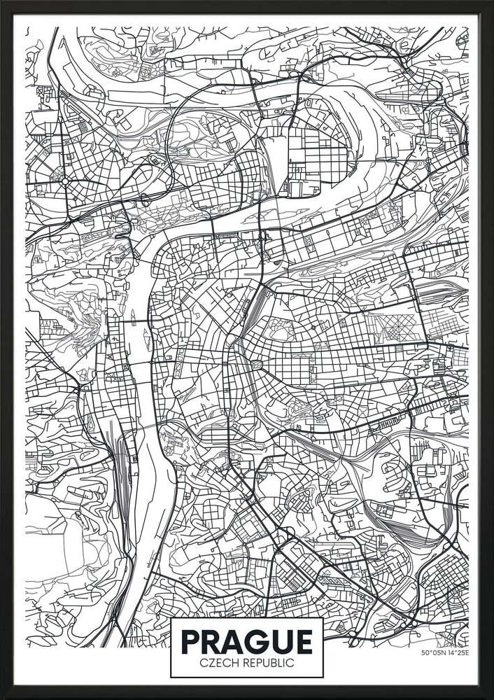 Plakát DecoKing Map Prague