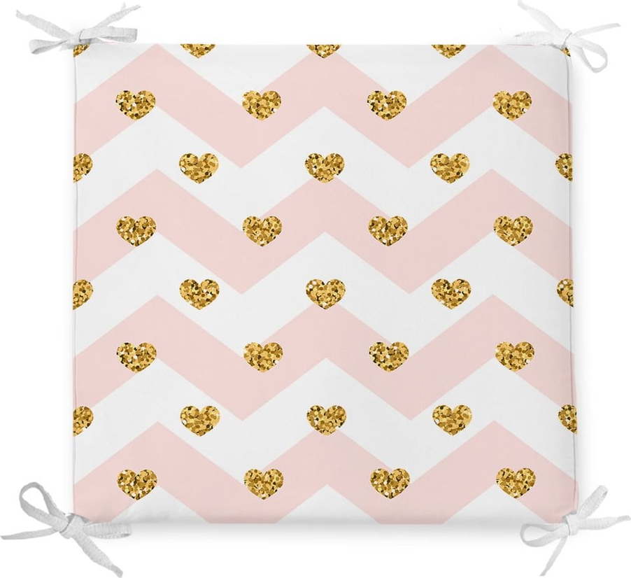 Podsedák s příměsí bavlny Minimalist Cushion Covers Pastel Hearts
