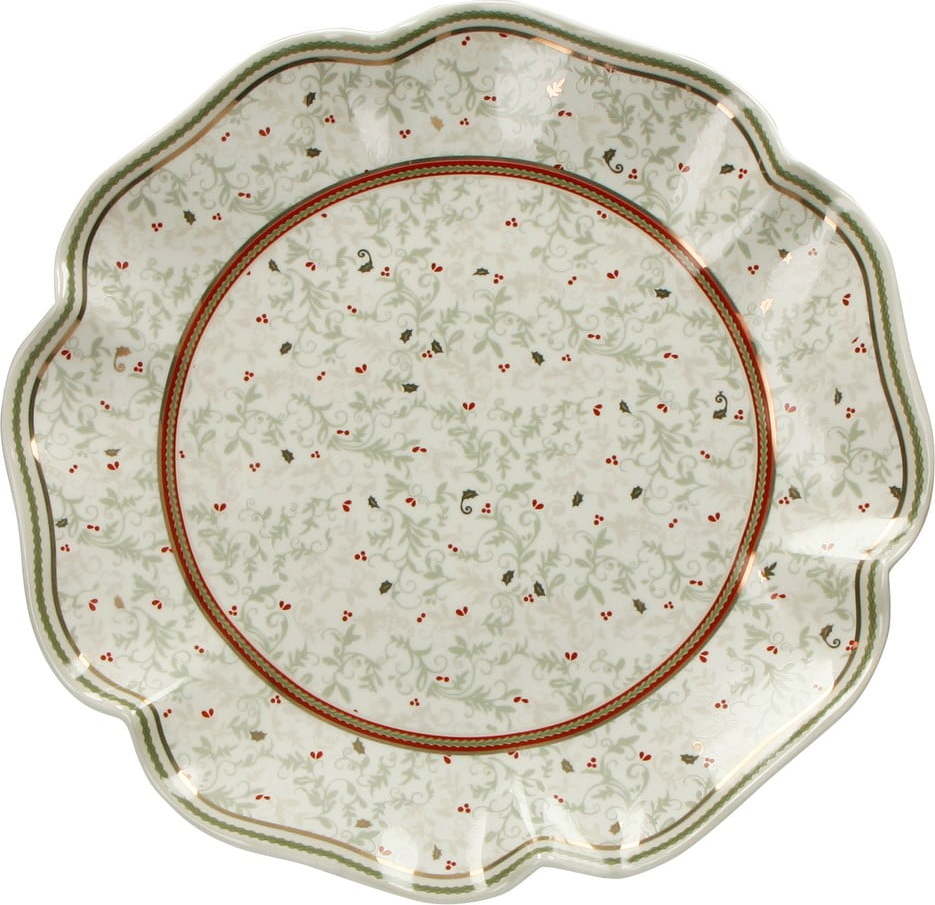 Porcelánový talíř s vánočním motivem Brandani Piatto