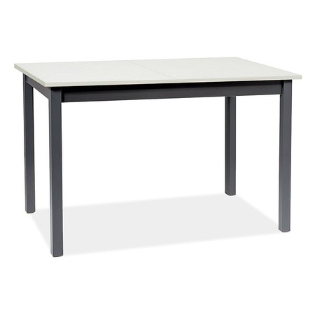Rozkládací jídelní stůl HORACY 100x60 - bílá/černá SIGNAL