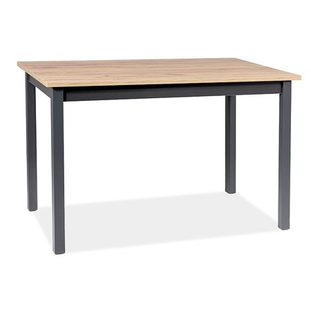Rozkládací jídelní stůl HORACY 100x60 - černá /dub artisan SIGNAL