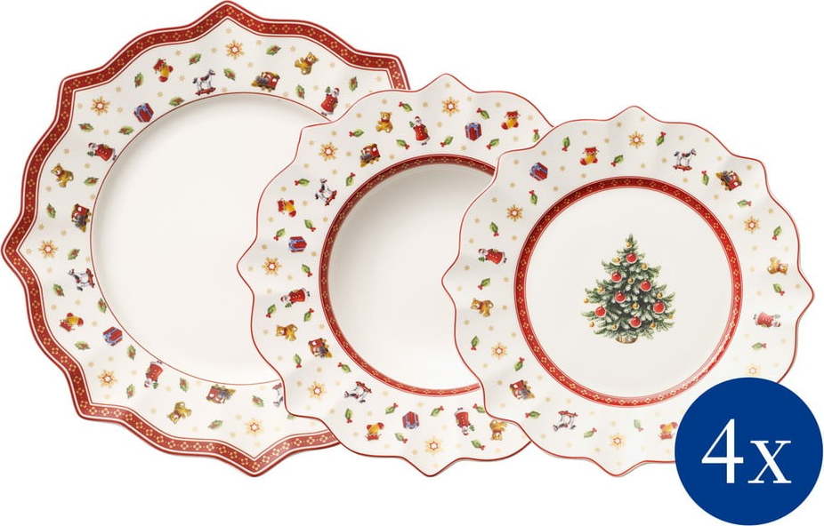 Sada 12ti porcelánových vánočních talířů Toy's Delight Villeroy&Boch Villeroy & boch