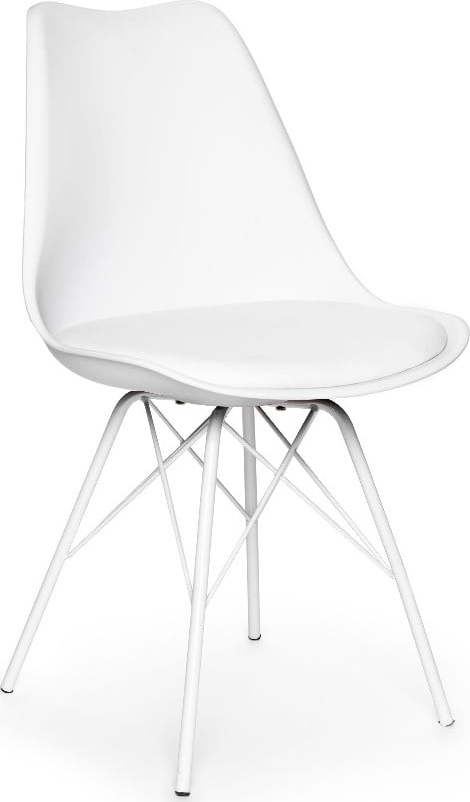 Sada 2 bílých židlí s bílým podnožím z kovu loomi.design Eco loomi.design