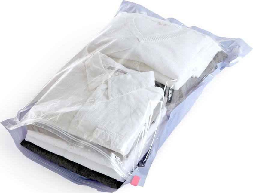Sada 4 vakuových úložných obalů na oblečení Compactor Medium Roll Up Vacuum Bags Compactor