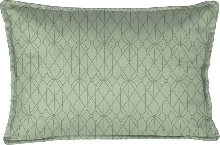 Zelený dekorativní polštář Velvet Atelier Art Deco