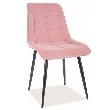 Židle CHIC - černá / starožitná růžová SIGNAL