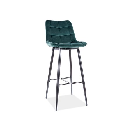Židle CHIC - černá / zelená II SIGNAL