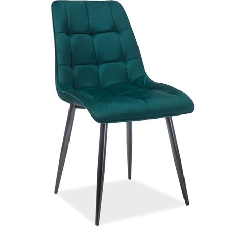 Židle CHIC - černá / zelená SIGNAL
