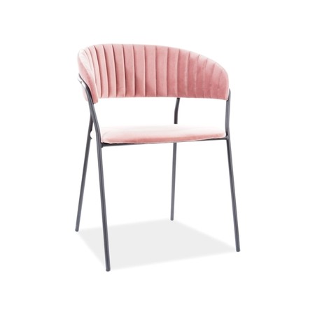 Židle LIRA - černá/růžová SIGNAL