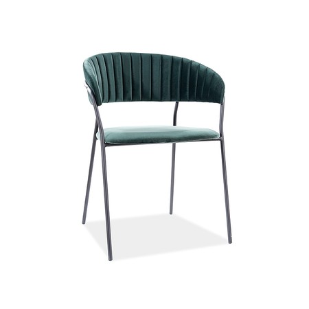 Židle LIRA - černá/zelená SIGNAL