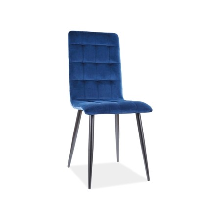 Židle OTTO - černá/modrá SIGNAL