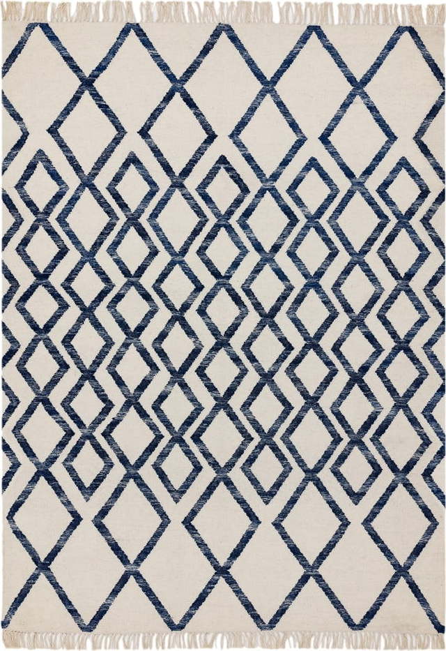Béžovo-modrý koberec Asiatic Carpets Hackney Diamond