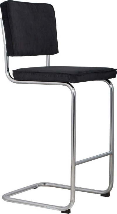 Černá barová židle Zuiver Ridge Rib Zuiver