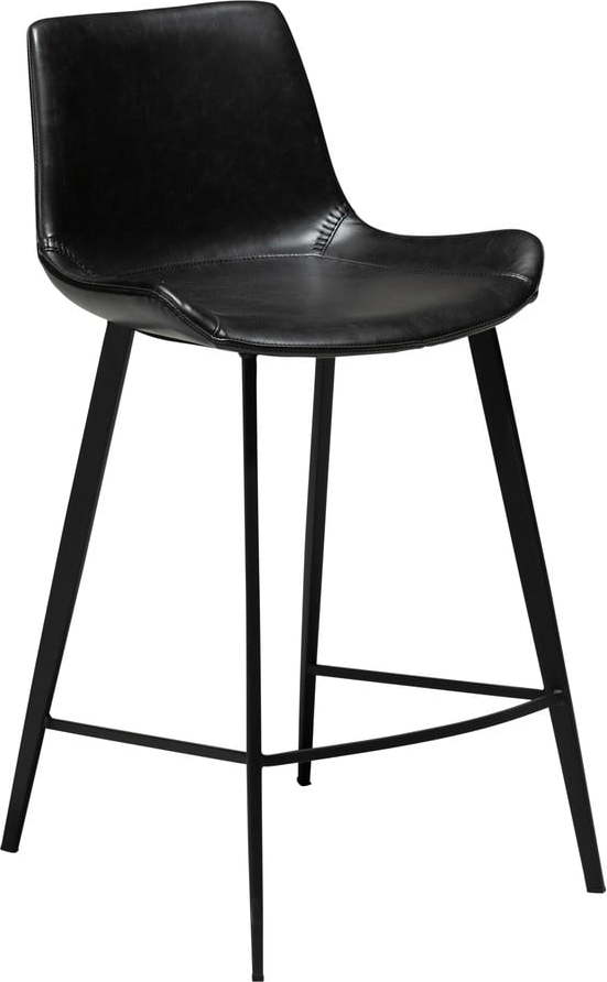 Černá barová židle z eko kůže DAN–FORM Denmark Hype