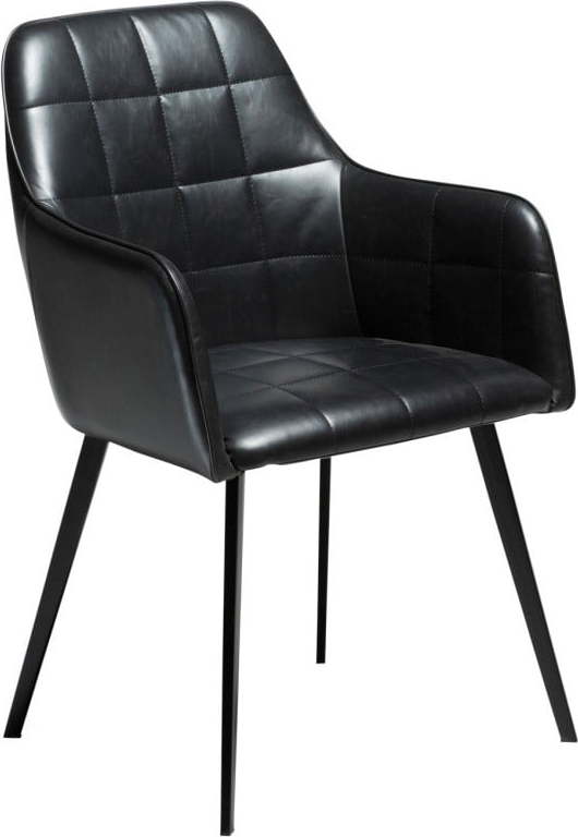 Černá koženková židle DAN-FORM Denmark Embrace Vintage ​​​​​DAN-FORM Denmark