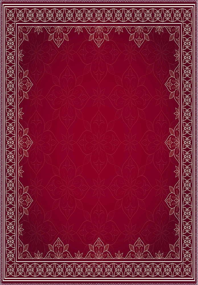 Červený koberec Vitaus Emma