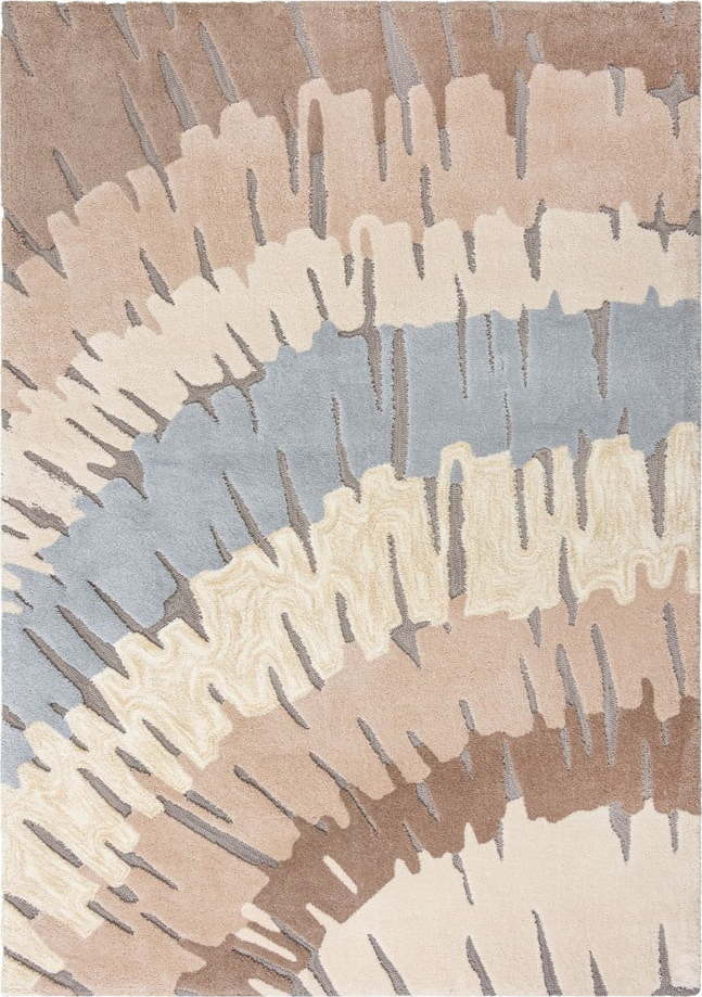Hnědo-béžový koberec Flair Rugs Woodgrain