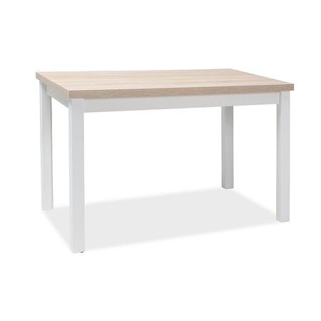 Jídelní stůl ADAM 100x60 - dub / bílá matná SIGNAL