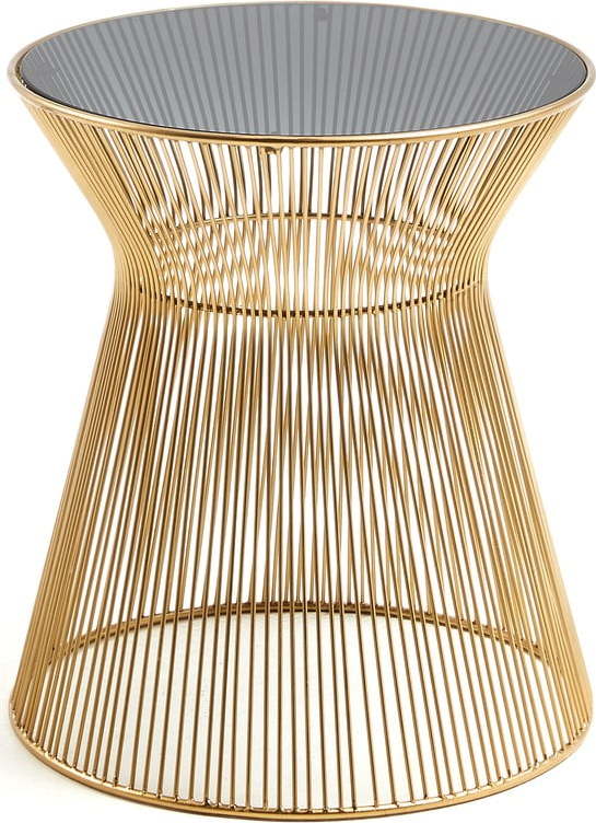 Odkládací stolek ve zlaté barvě La Forma Jolene