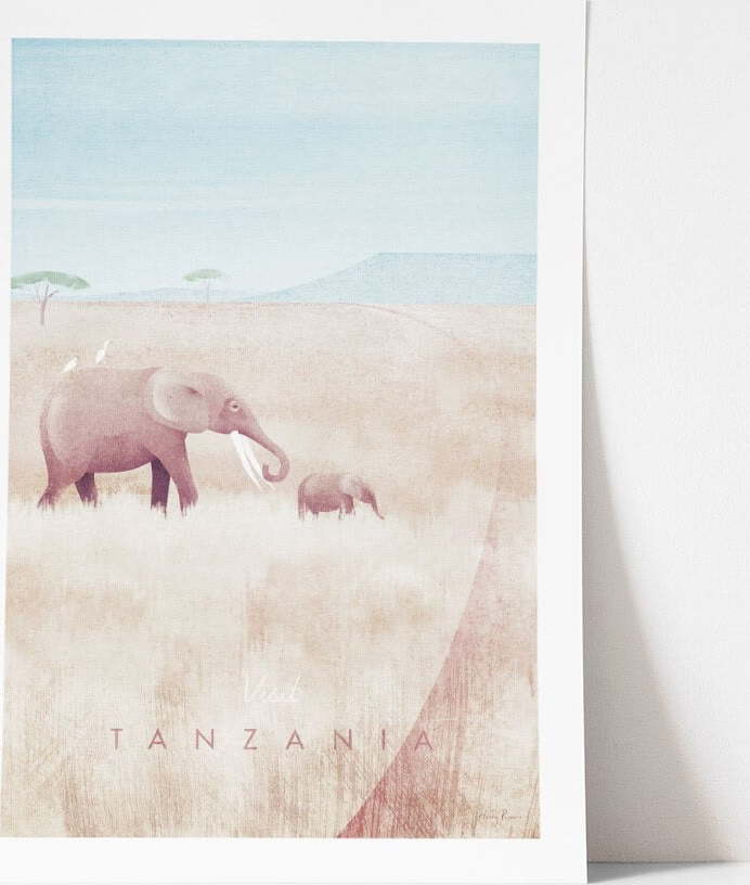 Plakát Travelposter Tanzania