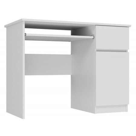 Počítačový stůl BRAVO pravá strana - bílá TOP Nábytek