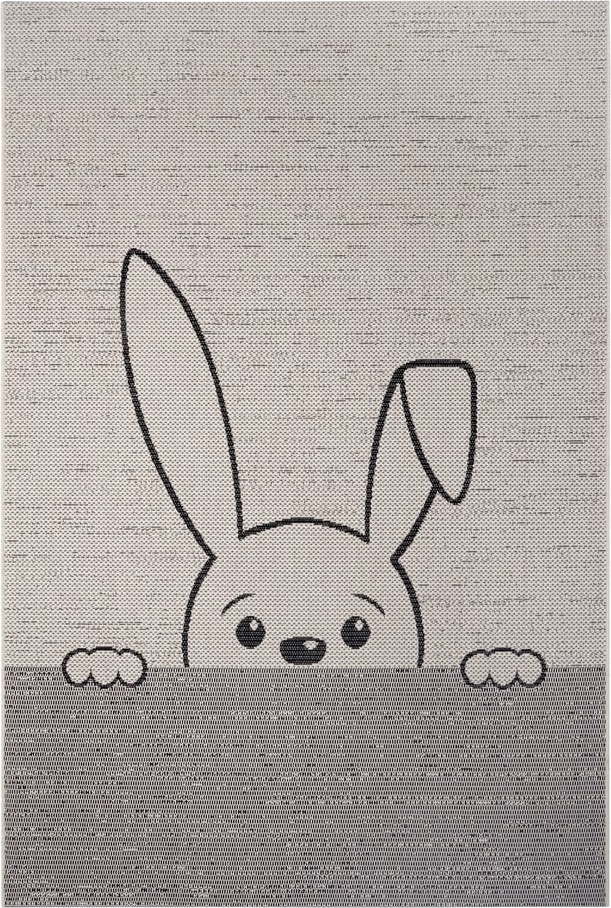 Šedý dětský koberec Ragami Bunny