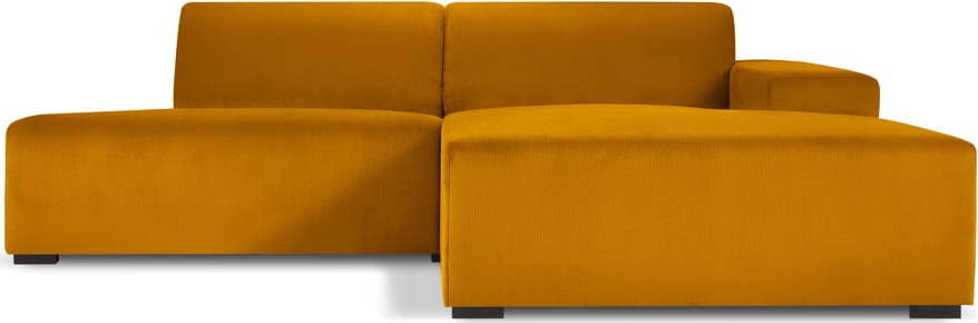 Žlutá manšestrová rohová pohovka Cosmopolitan Design Hobart