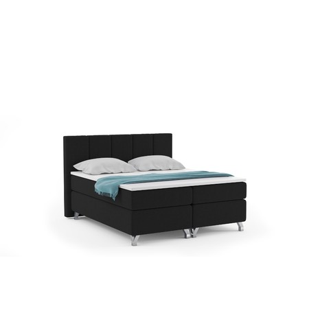 Čalouněná postel ATLANTIC včetně úložného prostoru 120x200 cm Černá KOLA