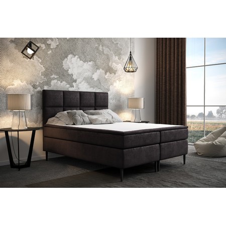 Čalouněná postel Aspen 120x200 cm Černá KOLA