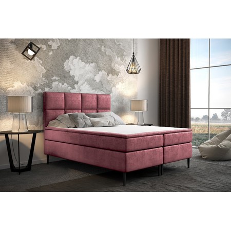 Čalouněná postel Aspen 140x200 cm Růžová KOLA