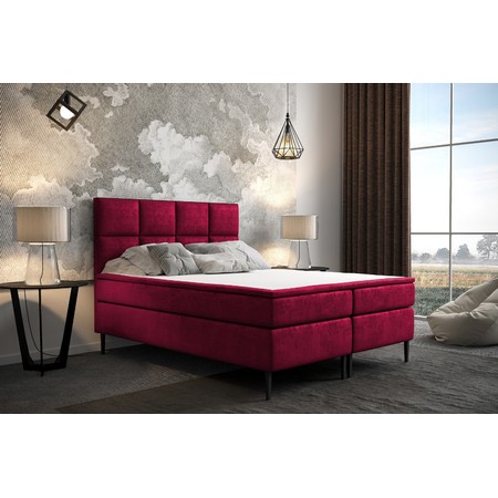 Čalouněná postel Aspen 160x200 cm Červená KOLA