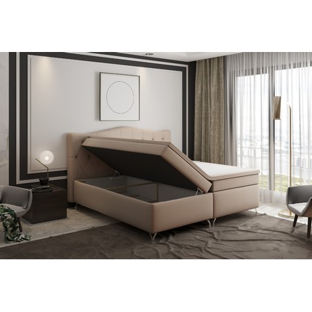 Čalouněná postel Cloud 160x200 cm Béžová KOLA