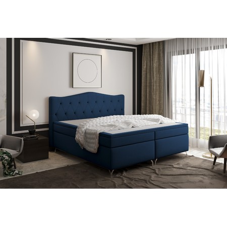 Čalouněná postel Cloud 160x200 cm Modrá KOLA