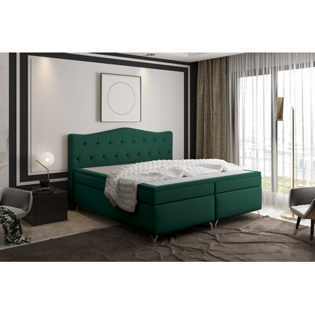 Čalouněná postel Cloud 160x200 cm Zelená KOLA