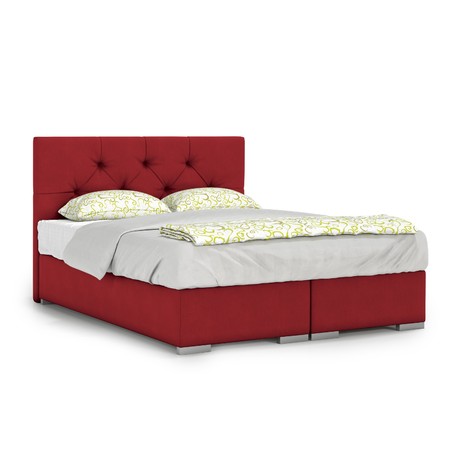 Čalouněná postel London 120x200 cm Červená KOLA