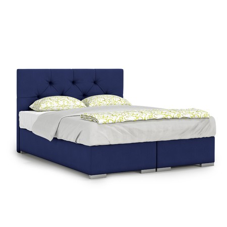 Čalouněná postel London 160x200 cm Modrá KOLA