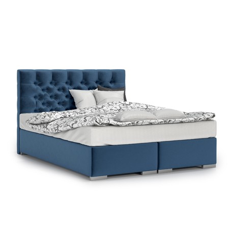 Čalouněná postel Texas 120x200 cm Modrá KOLA