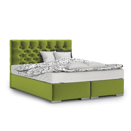 Čalouněná postel Texas 120x200 cm Zelená KOLA