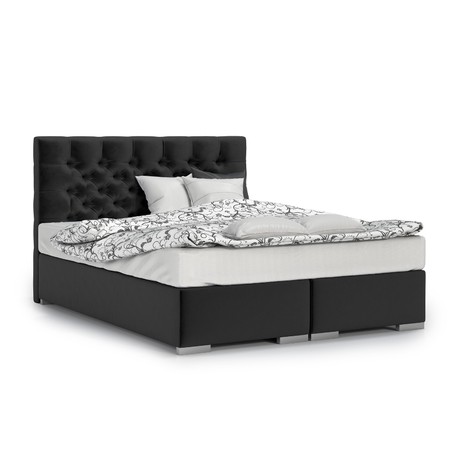 Čalouněná postel Texas 180x200 cm Černá KOLA