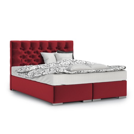 Čalouněná postel Texas 200x200 cm Červená KOLA