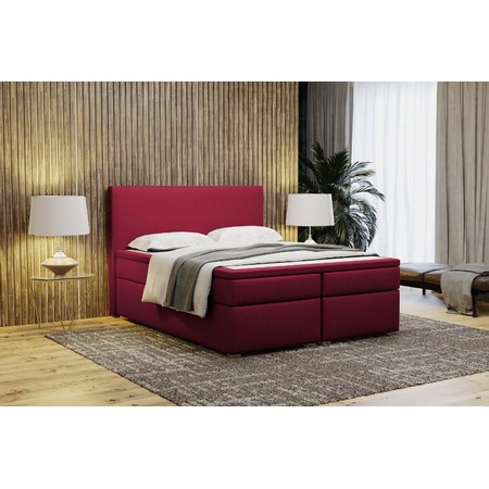 Čalouněná postel VIERA 90x200 cm Červená KOLA