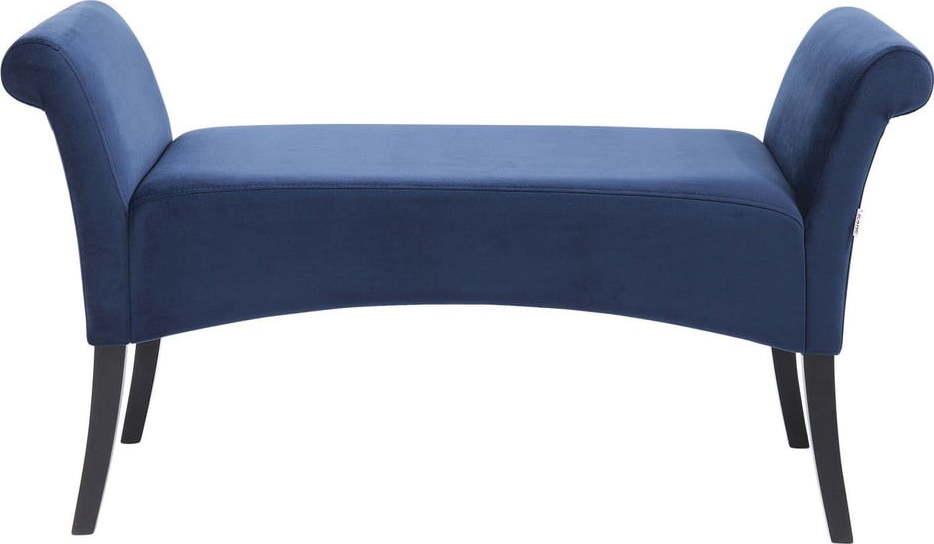 Modrá sametová lavice Kare Design Motley Kare Design