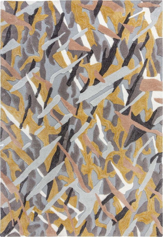 Šedo-žlutý koberec Flair Rugs Bark