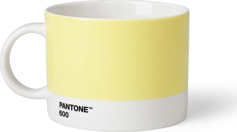 Světle žlutý hrnek na čaj Pantone